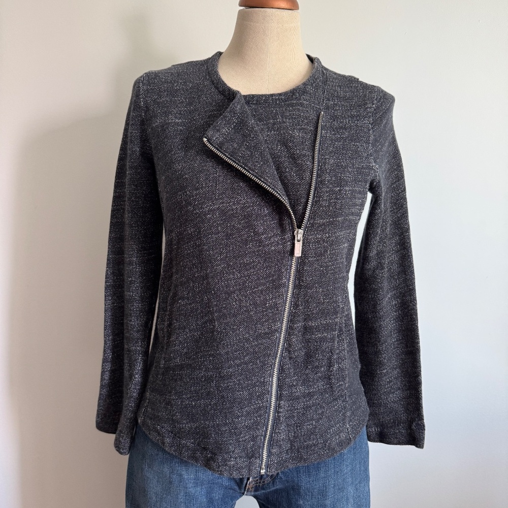 Tommy Hilfiger - Blue Zipped Long Sleeve Cardigan